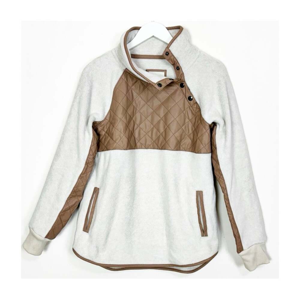 Abercrombie & Fitch Quilted Fleece Pullover